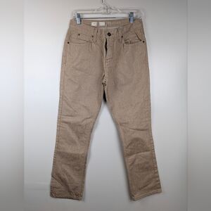 Free World Night Train Regular Beige Tan Straight Pants Size 31 Streetwear
